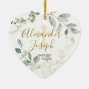 Search for heart shaped photo ornaments Gold