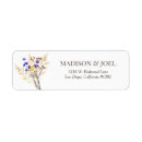 Search for wild flowers return address labels Yellow