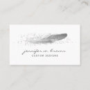 Search for feather business cards Hair