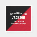 Search for graduation napkins Red