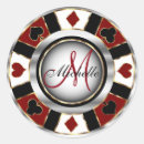 Recherche de poker chips autocollants Monogramme