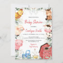 Recherche de farm animal baby shower invitations Rustique