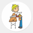 Search for construction workers stickers Stick people