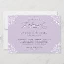 Search for lavender rehearsal dinner invitations Vintage