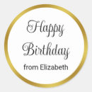 Search for happy birthday from stickers Elegant