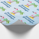 Search for pink flamingo christmas wrapping paper Tropical bird