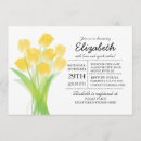 Recherche de tulipe jaune invitations Bébé