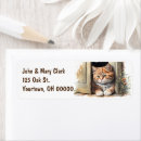 Search for door return address labels Watercolor