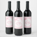 Search for baby shower wine labels Gingham