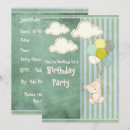 Search for stripe birthday invitations Green