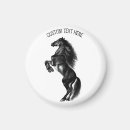 Recherche de cheval blanc noir magnets Animal