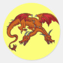 Search for orange dragon stickers Fantasy