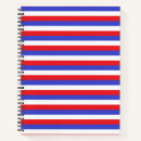 Search for red white and blue notebooks Pattern