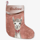 Search for llama christmas stockings Pink