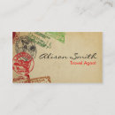 Recherche de travel agency business cards Traveling