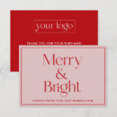 Search for merry christmas thank you cards Red