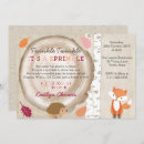 Search for fox baby girl shower invitations Autumn