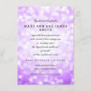 Search for purple vow renewal invitations Glitter