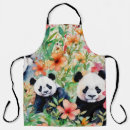 Search for panda bear aprons Watercolor