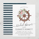 Search for nautical bridal invitations Floral