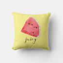 Recherche de tranche pastèque coussins Aquarelle