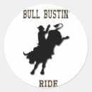 Search for riding a bull stickers Western