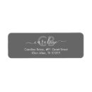 Search for charcoal return address labels Grey