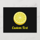 Search for fruit slices postcards Yellow
