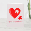 Search for puzzle valentines day cards Red