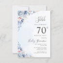 Search for blue 70th birthday invitations Shhh