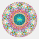 Search for one of a kind stickers Kaleidoscope fractal pattern design