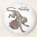 Recherche de zodiaque chinois dessous de verres Année du singe