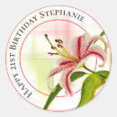 Search for red lily stickers Botanical