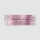 Search for glitter name tags Girly