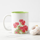 Search for red geranium mugs Floral