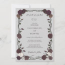 Search for burgundy and grey invitations Gothic