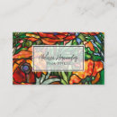 Search for glass business cards Floral