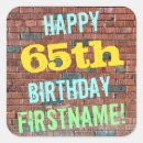 Search for 65 years stickers 65th birthday