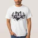 Search for wolf tattoo tshirts Black and white