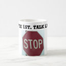 Search for stop sign mugs Red