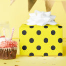 Search for yellow polka dot wrapping paper Fun
