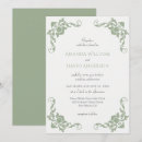 Search for victorian wedding invitations Sage green