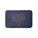 Search for navy blue gold bath mats Chic