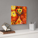 Search for whimsical cat art Yellow