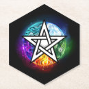 Recherche de wiccan dessous de verres Pentagram