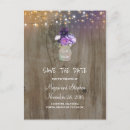 Search for mason jar save the date postcards Wood