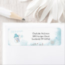 Search for snowflake baby shower return address labels Girl