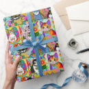 Search for cats wrapping paper Colourful