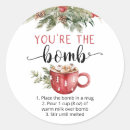 Search for cocoa stickers Hot chocolate bomb