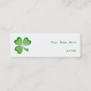 Search for shamrock business cards Luck